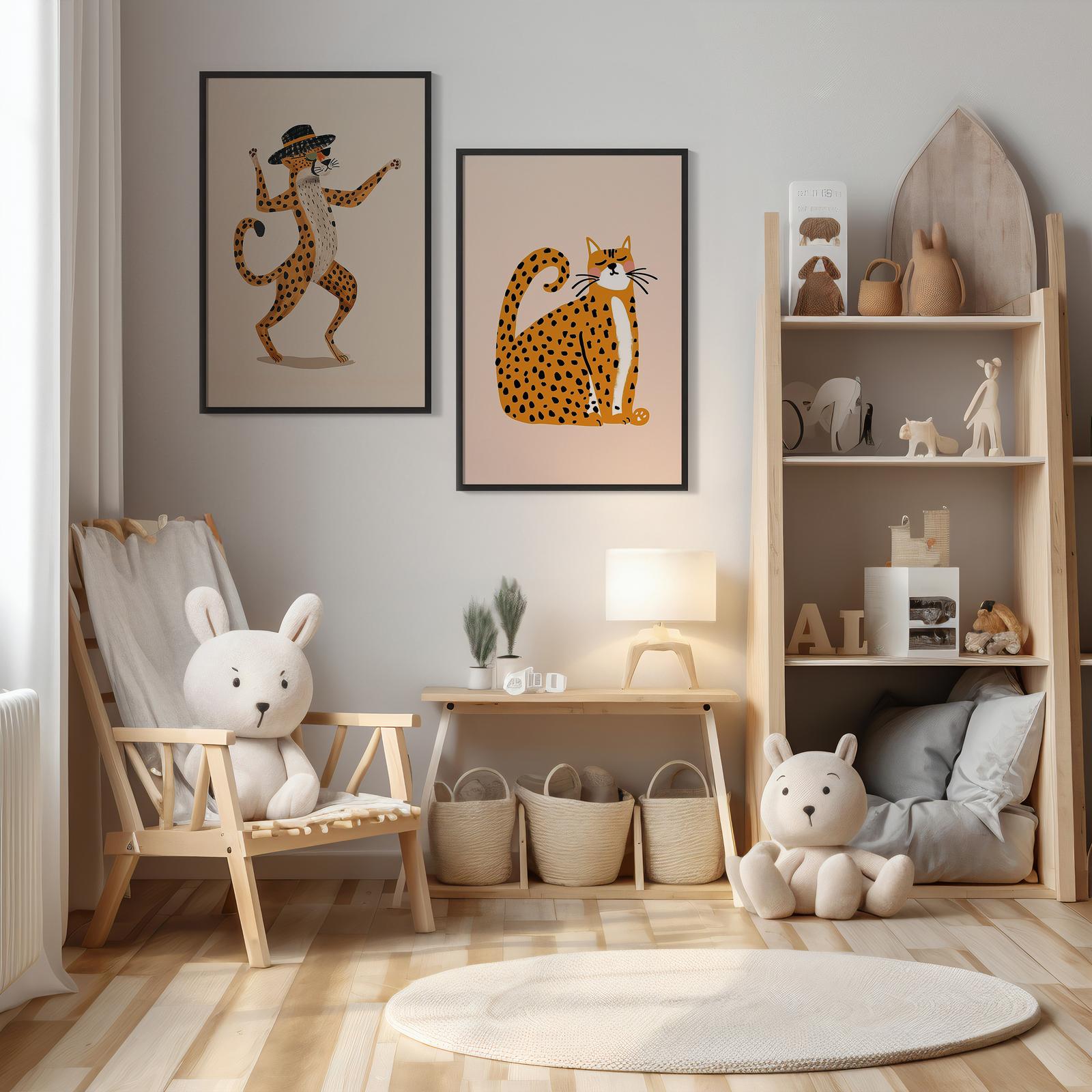 Poster - Lekfulla Katter / Set of 2