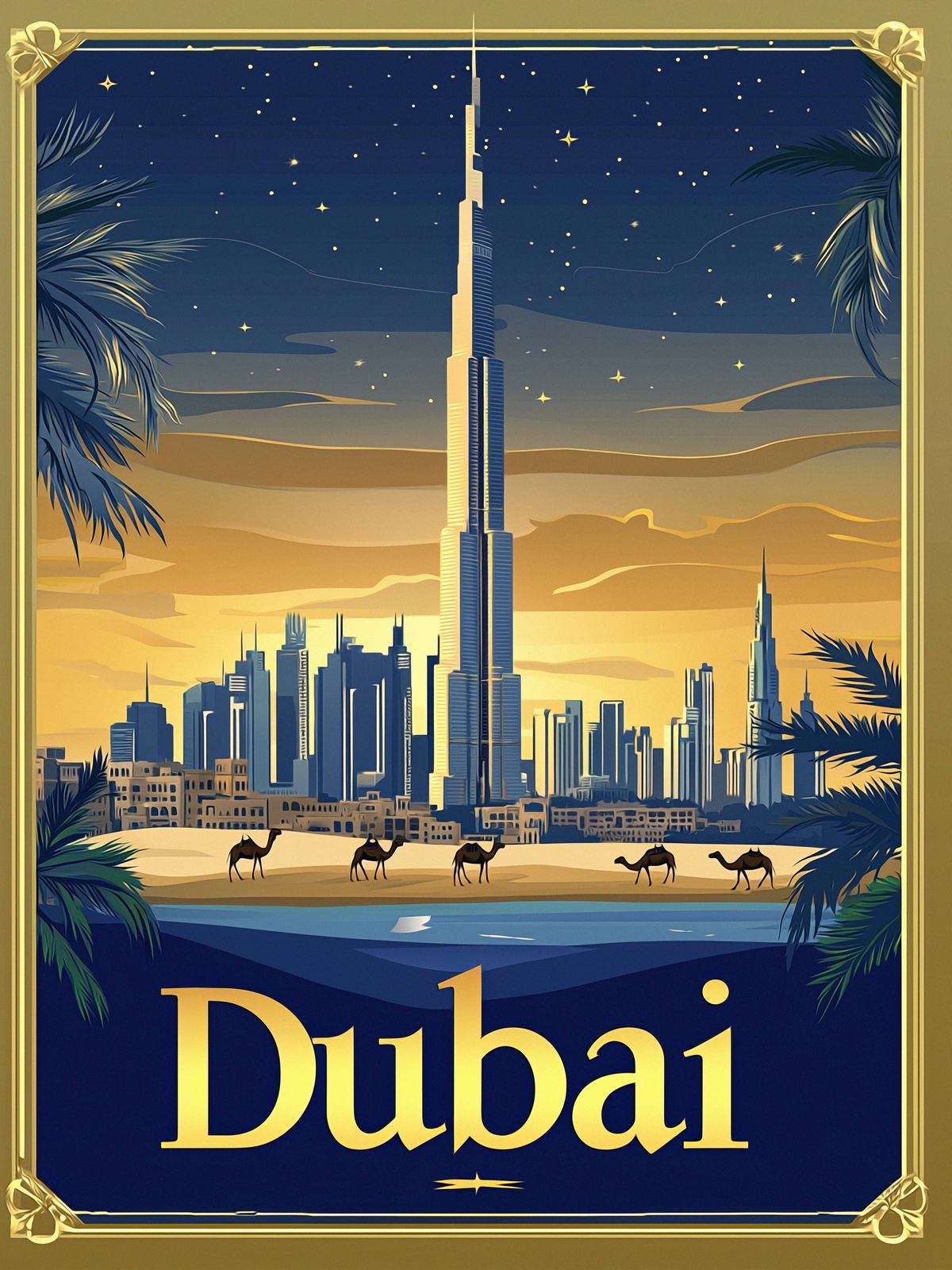Poster - Dubai Skyline