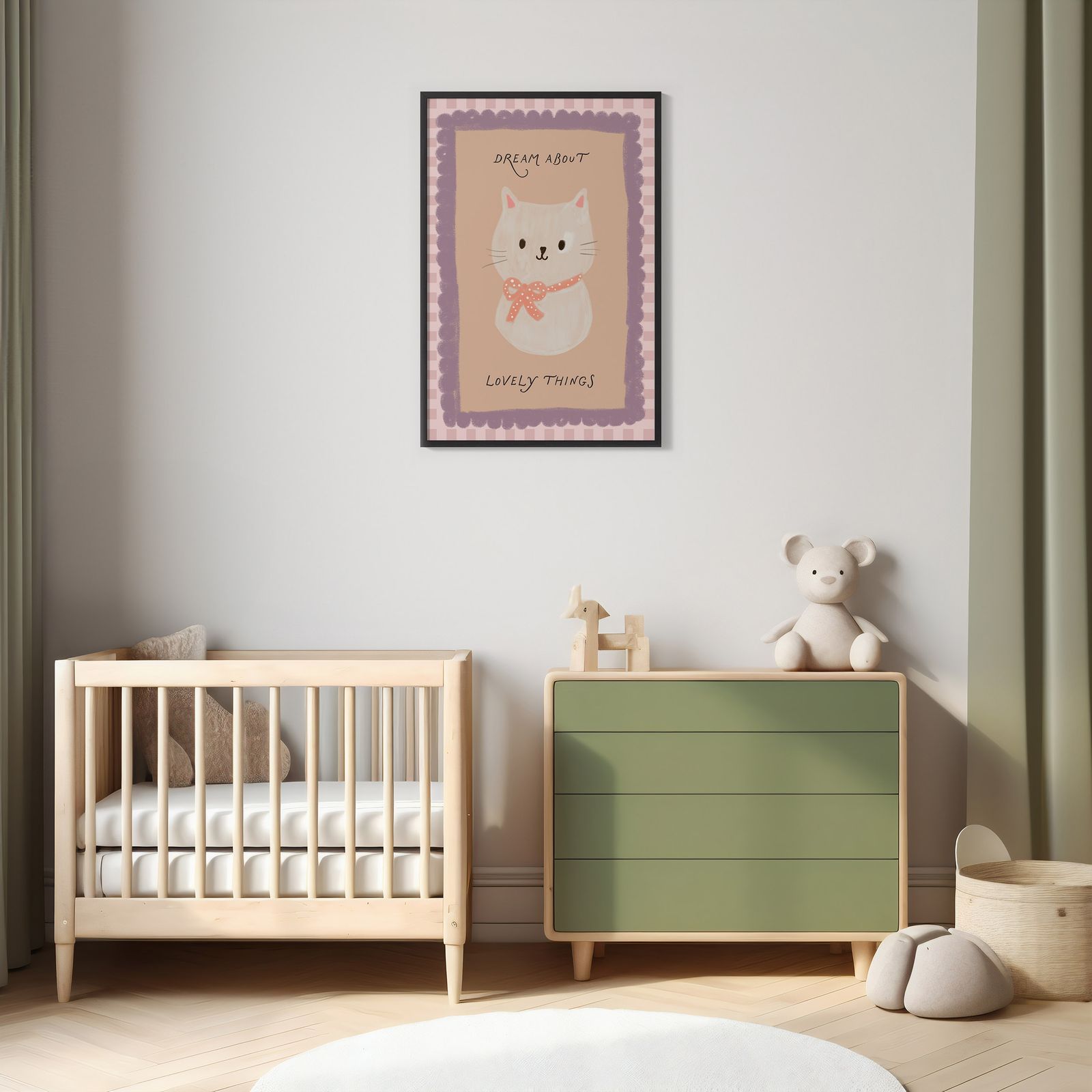 Poster - Drömska Kattdetaljer