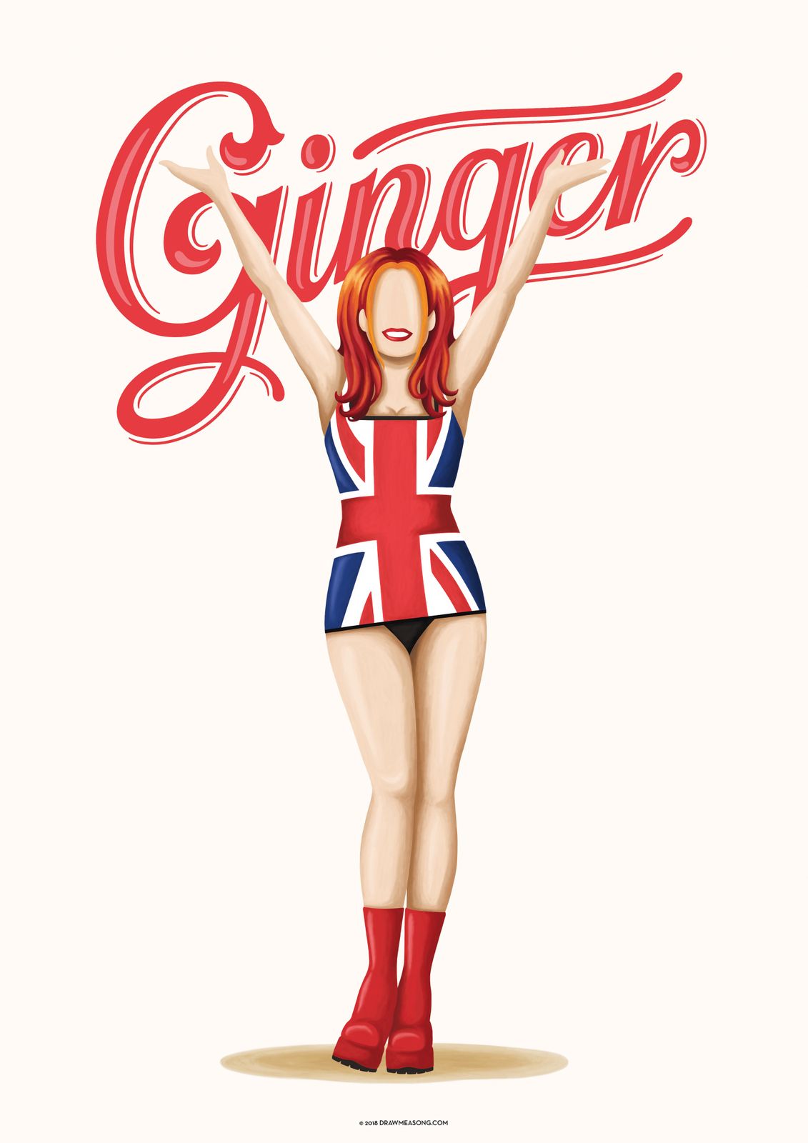 Poster - Ginger Spice Union Jack