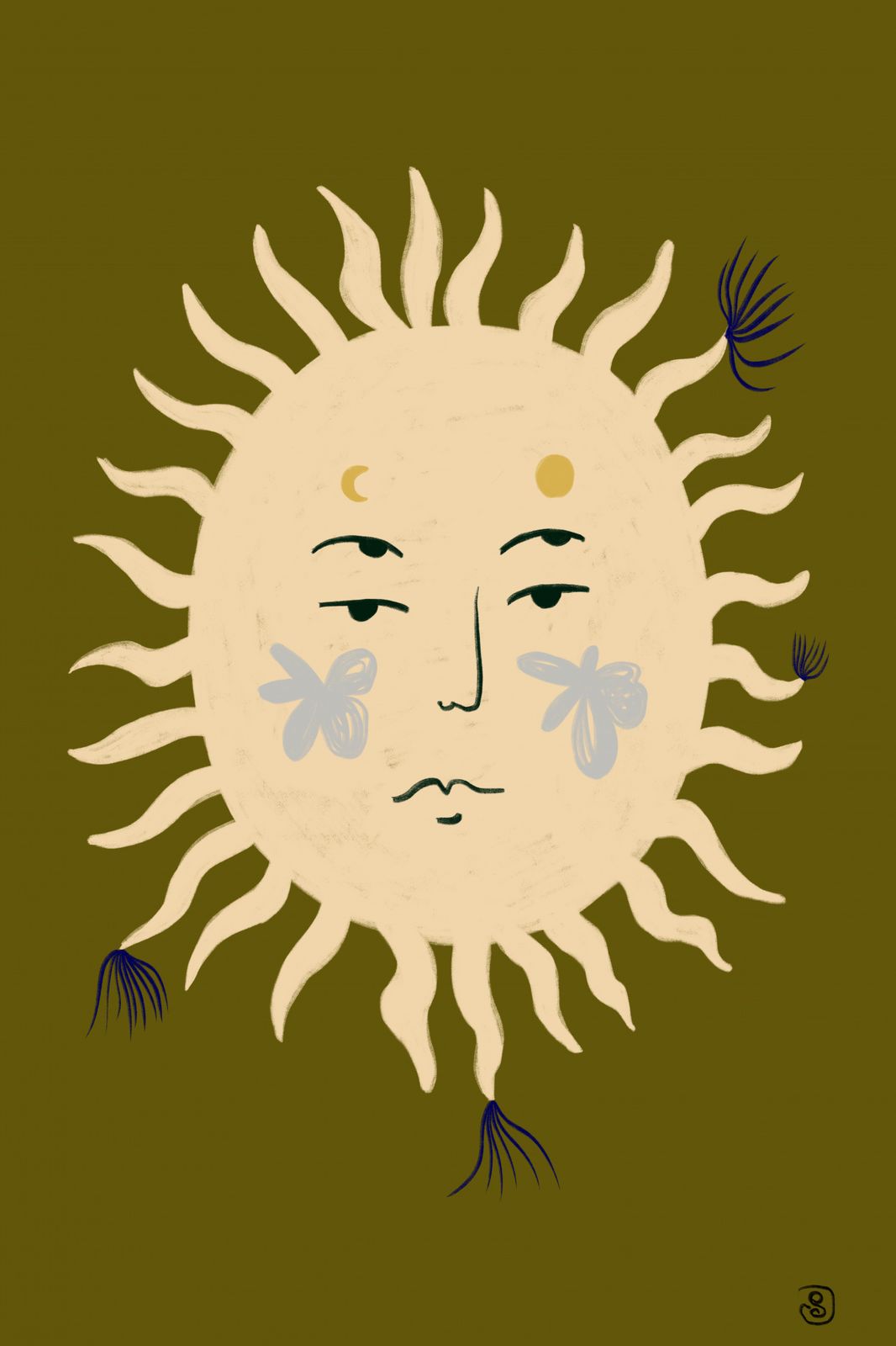 Poster - Solansikte konst