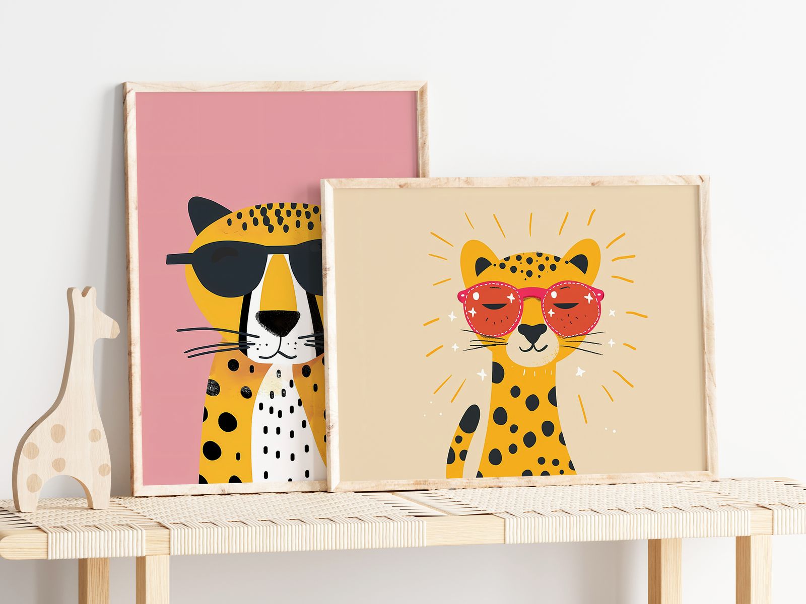 Poster - Cool Leopard / Set of 2