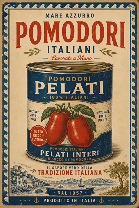 Poster - Italiensk Tomatburk