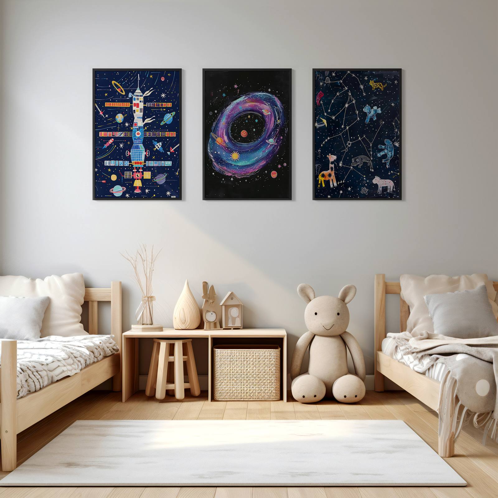 Poster - Kosmisk Utforskning / Set med 3