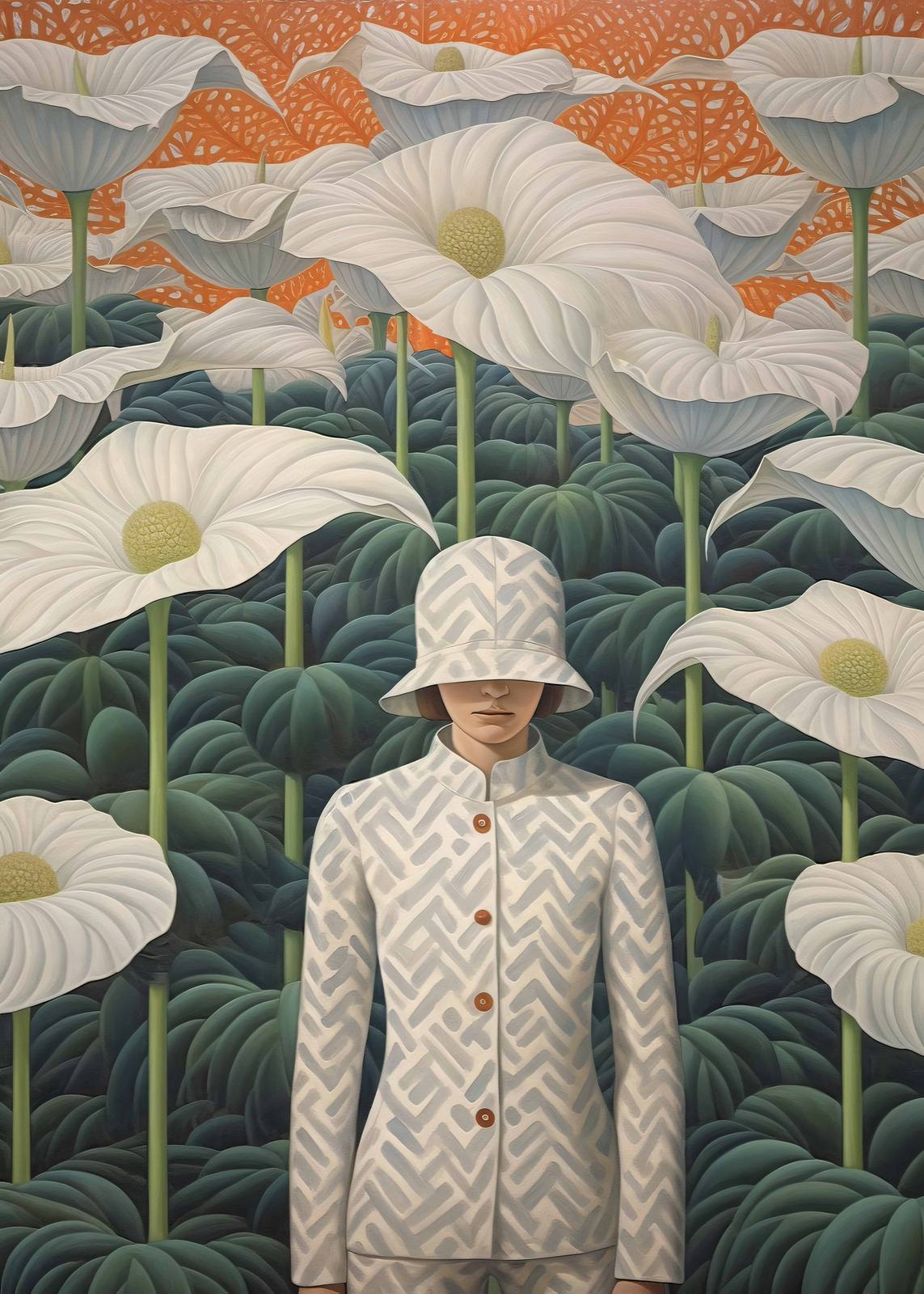 Poster - Blommande person