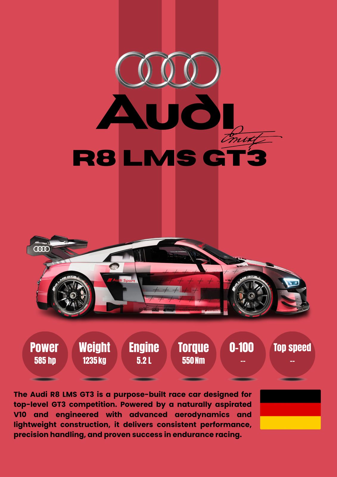 Poster - Audi R8 LMS GT3