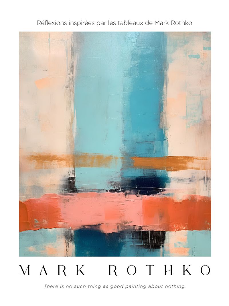 Poster - Mark Rothko Inspirerad Reflektion