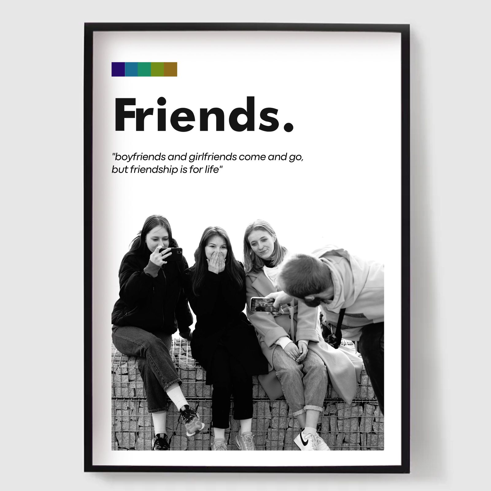 Personlig Poster - Anpassad Vänner med Citat Poster
