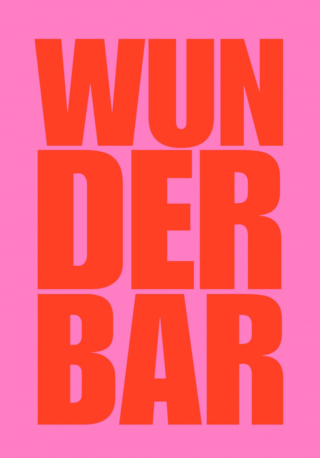 Poster - Wunderbar