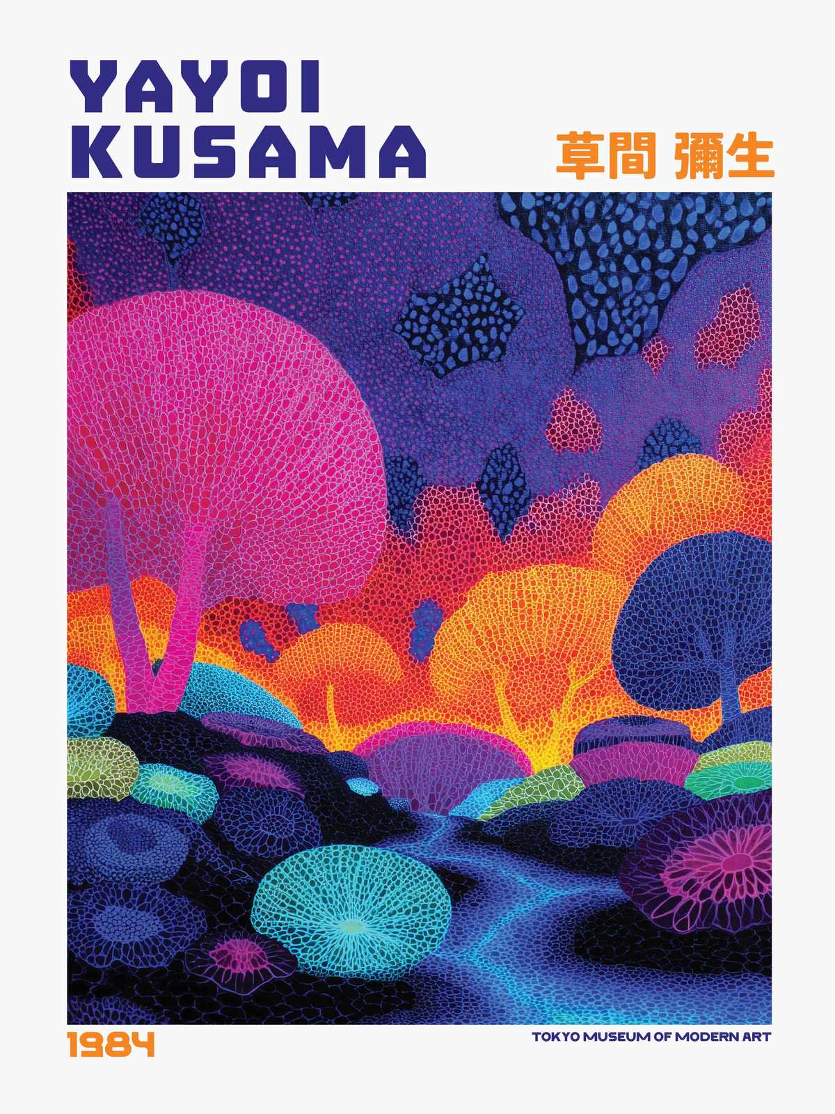 Poster - Yayoi Kusama Livfulla Färger