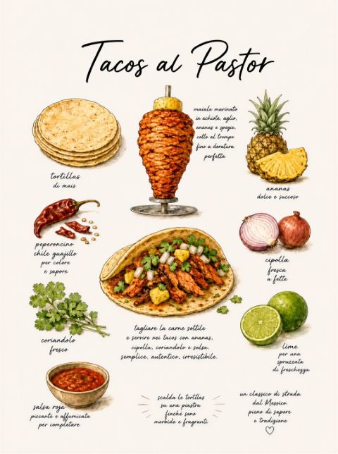 Poster - Tacos al Pastor Recept