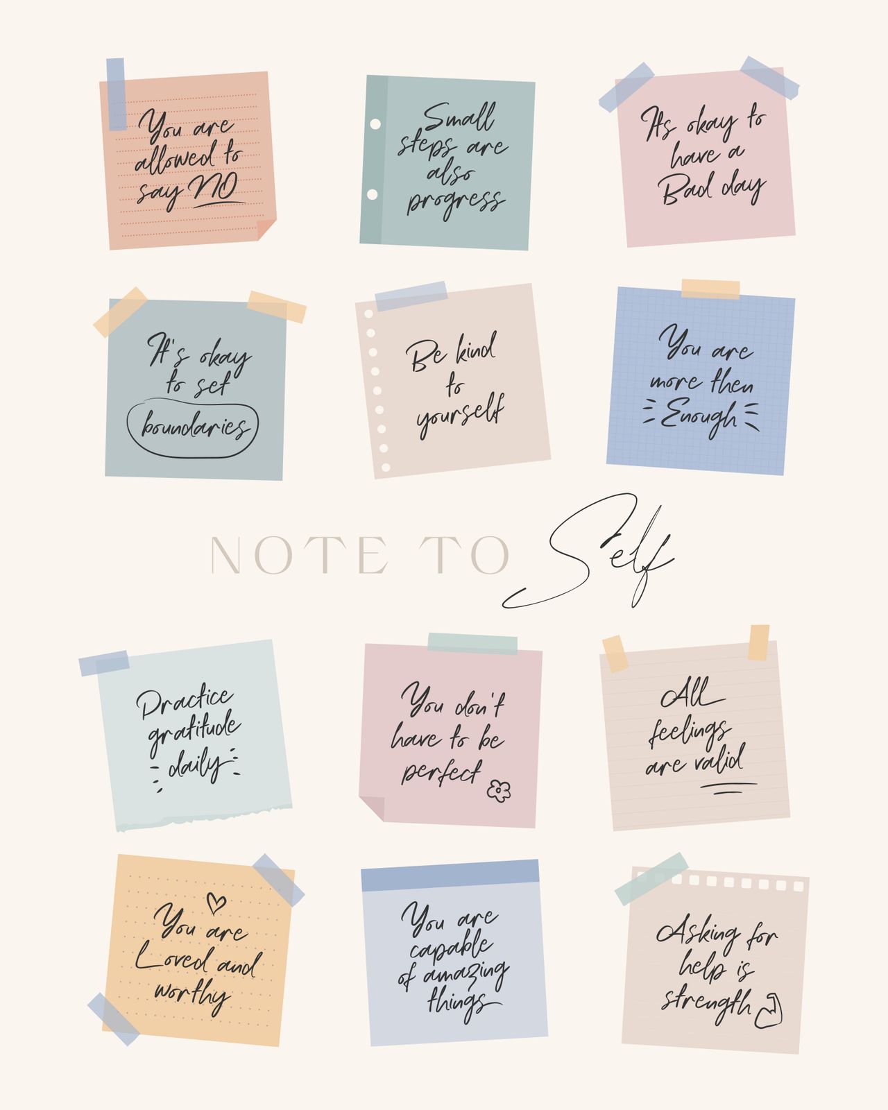 Poster - Notera till Sig Själv
