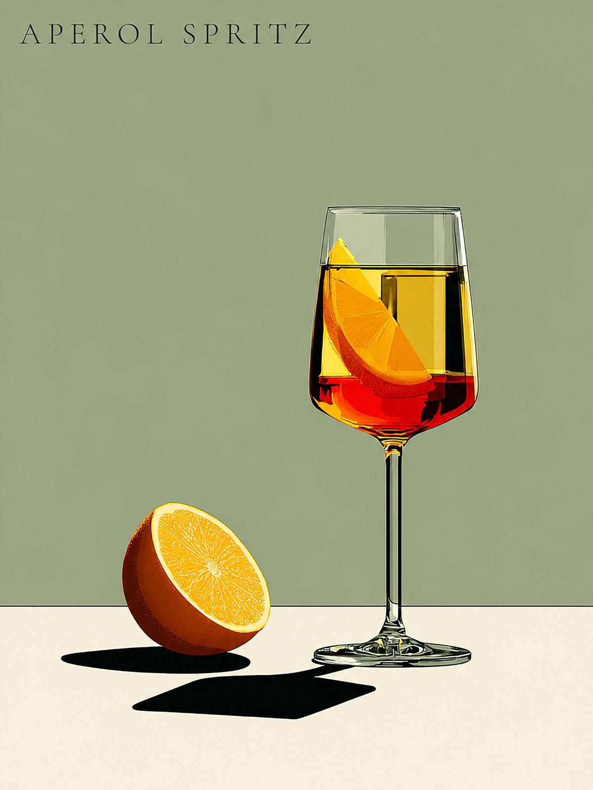 Poster - Aperol Spritz Illustration