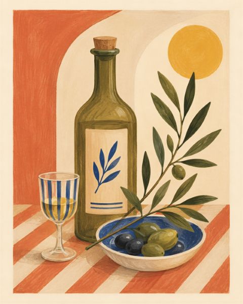 Poster - Medelhavsstilleben