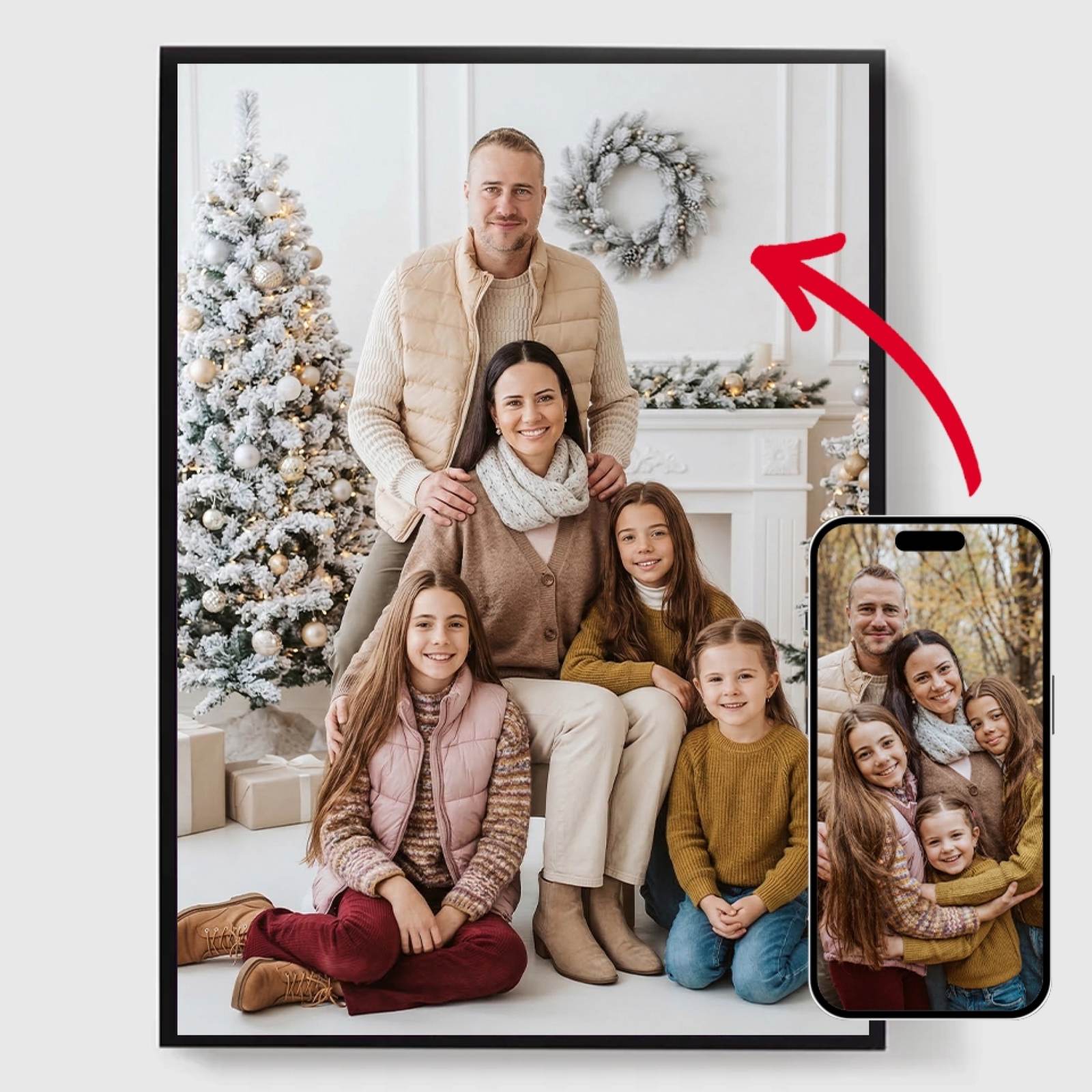 Personlig Poster - Glada Semester Familjeporträtt - AI Poster