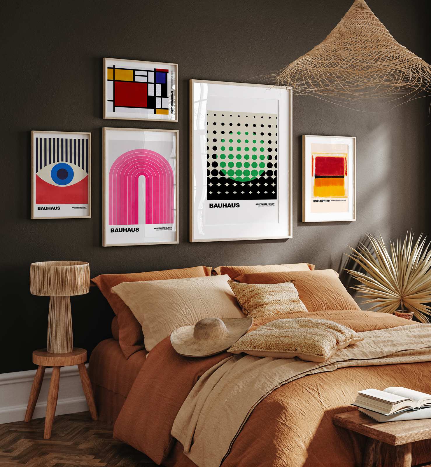 Poster - Bauhaus Abstrakt Konst / Set av 5