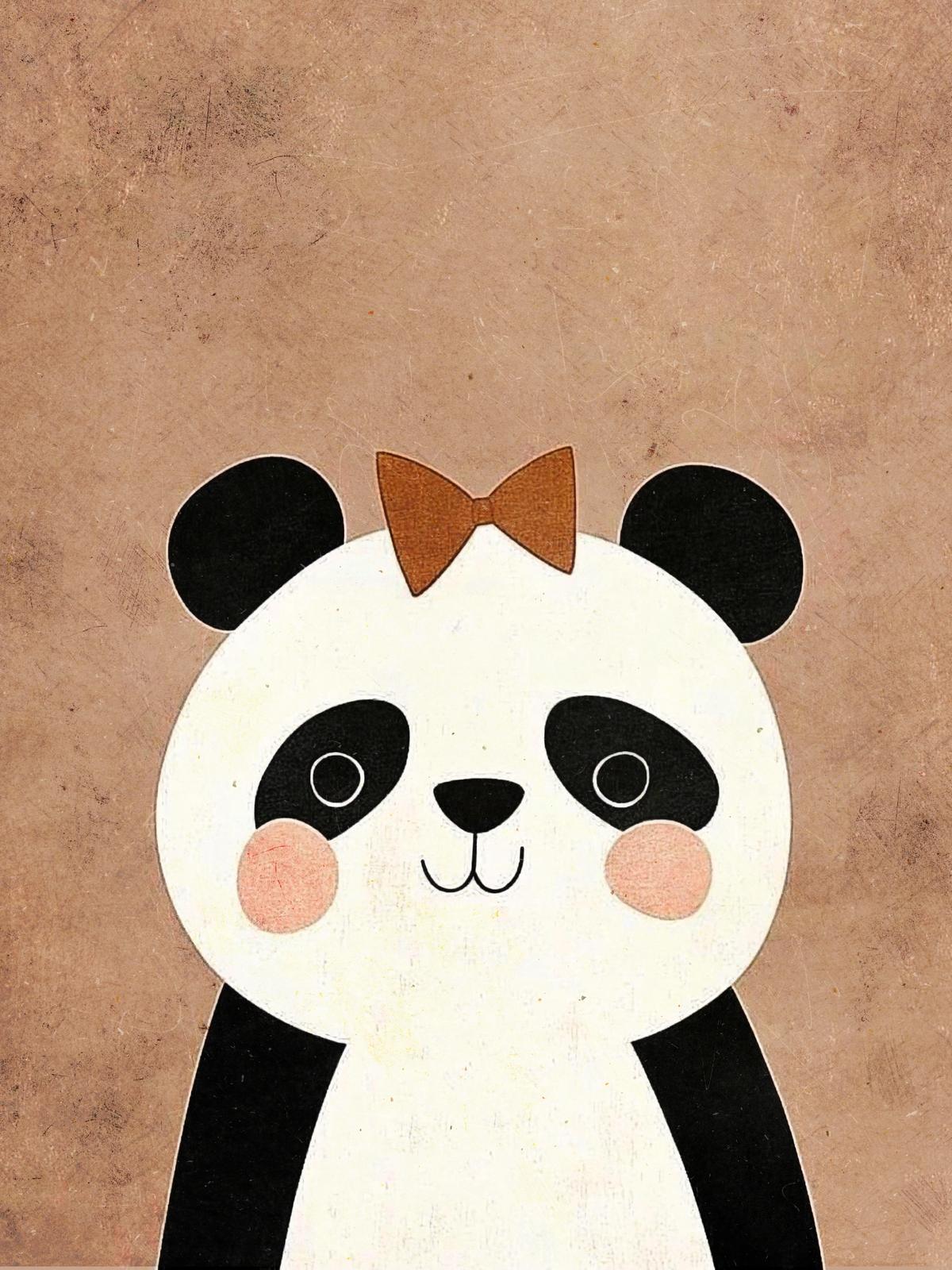 Poster - Söt Panda
