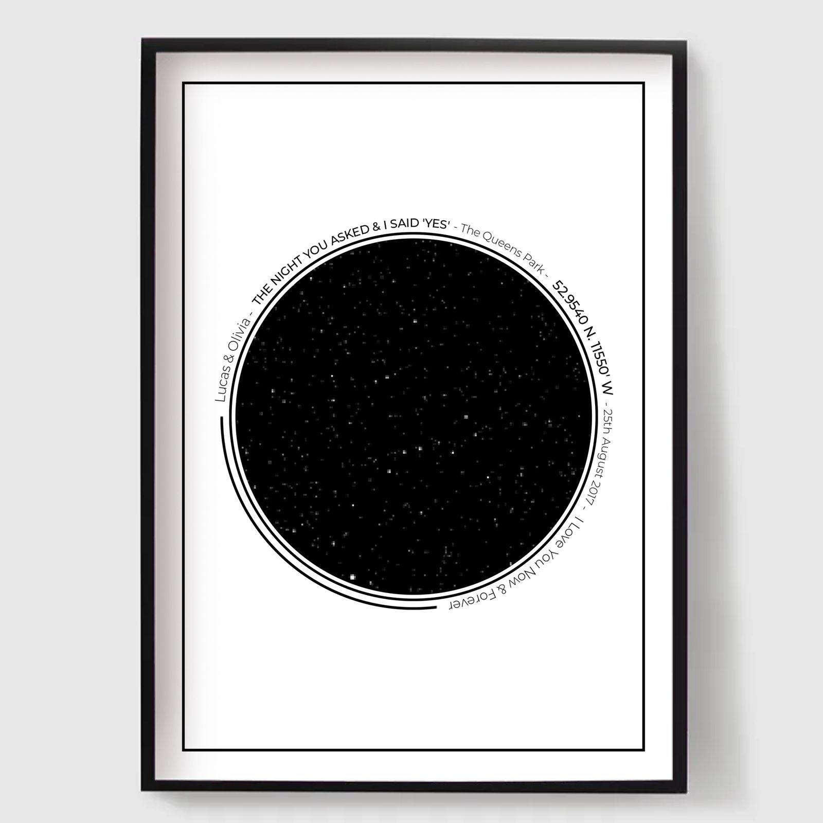 Poster - Stjärnkarta Design