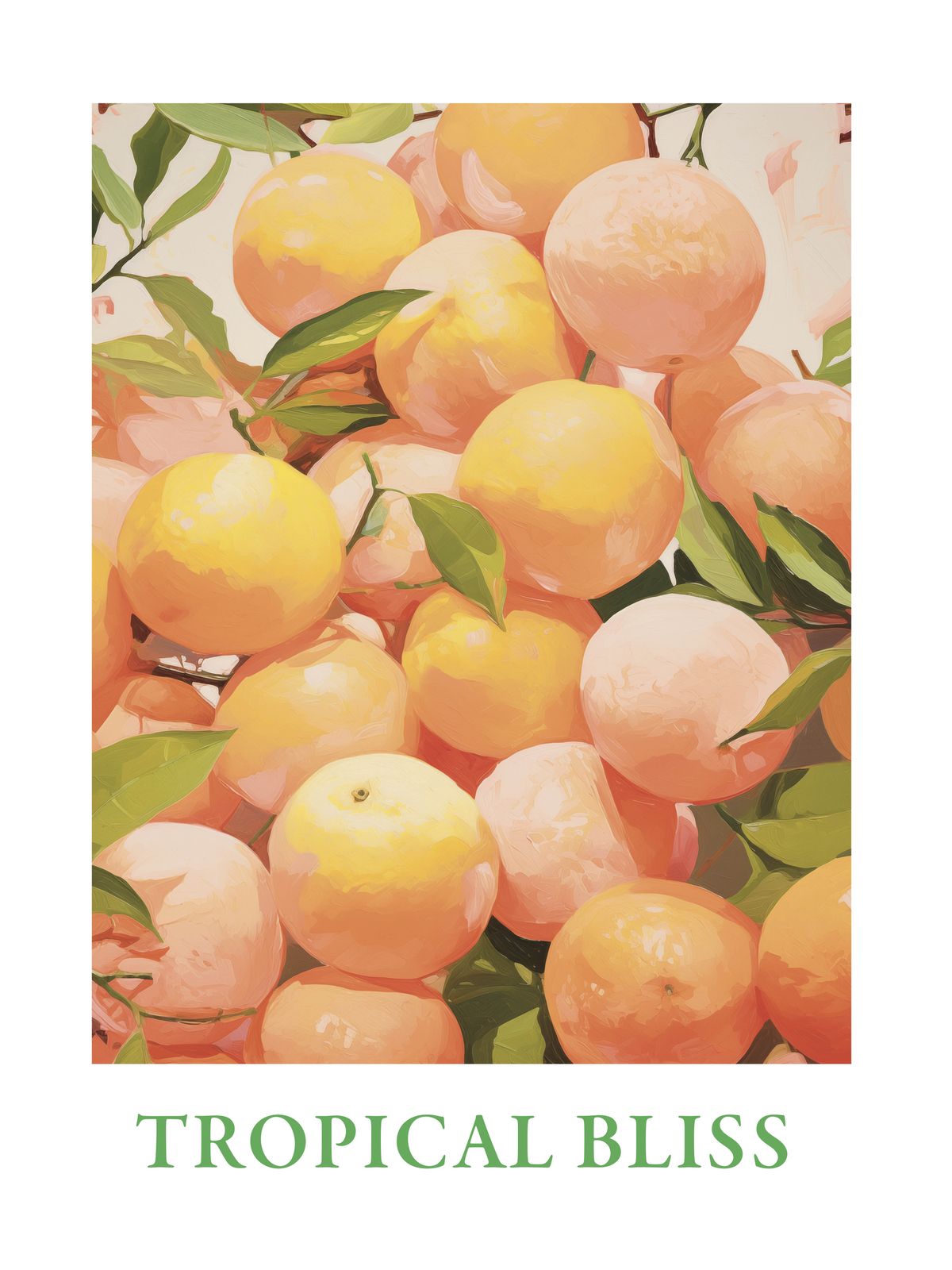 Poster - Tropical Bliss Apelsiner
