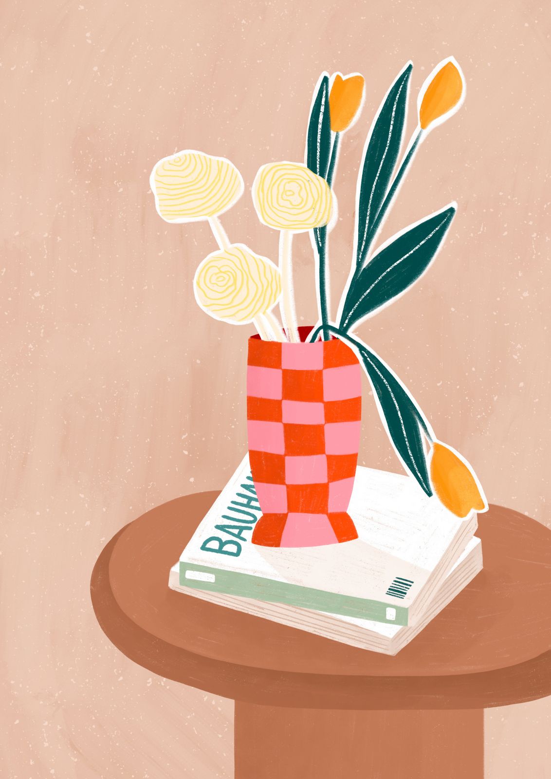Affisch - Blommigt Borddesign