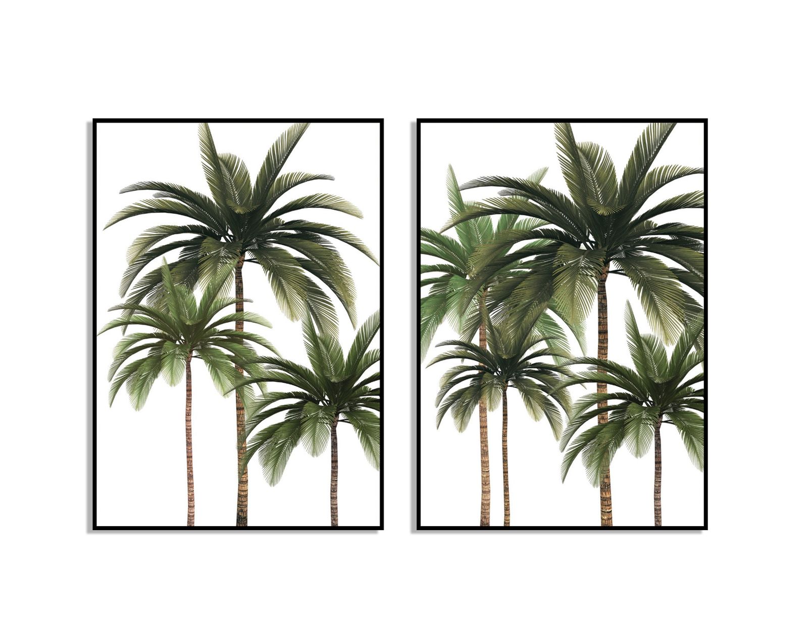 Palm Träd Poster - Set med 2