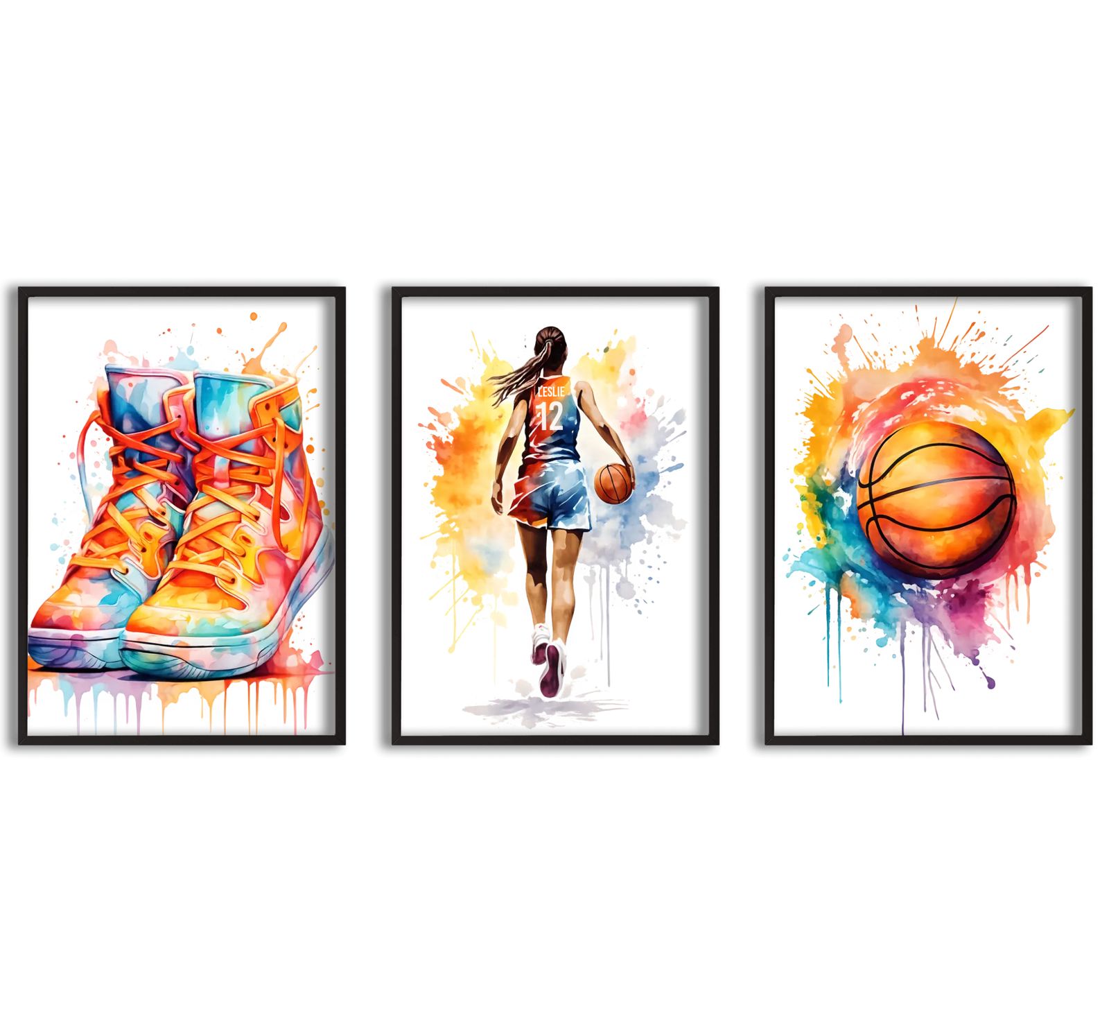 Poster - Levande Basketkonst / Set of 3