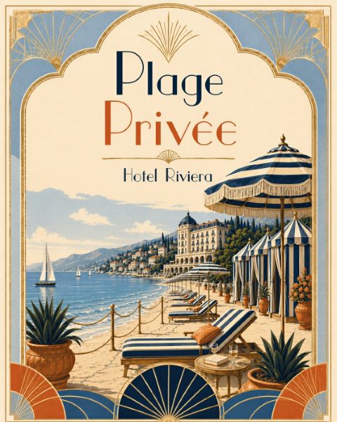 Affisch - Plage Privée Scenic
