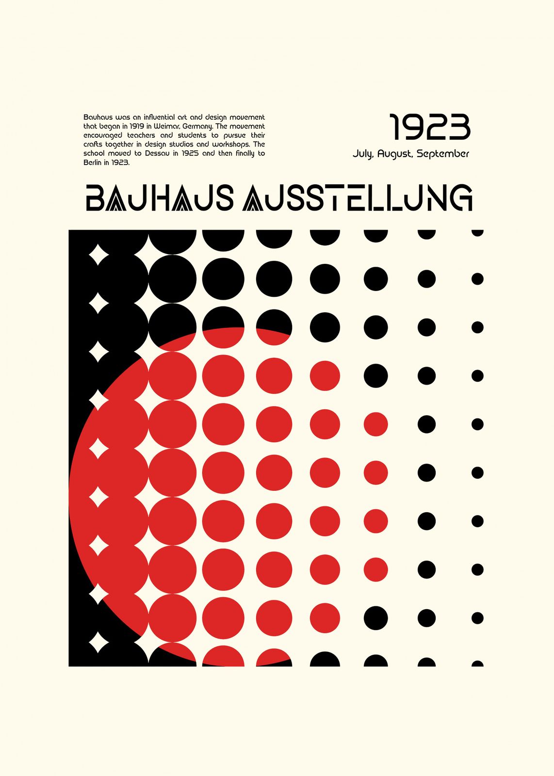 Poster - Bauhaus Ausstellung 1923