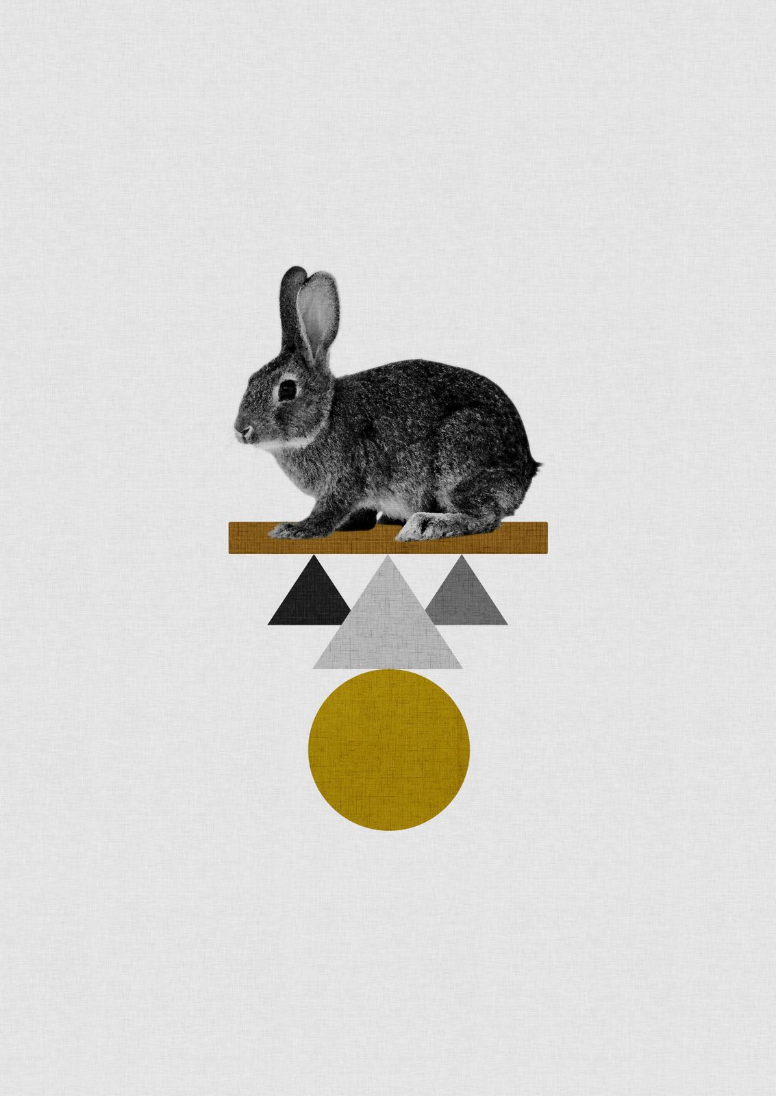 Poster - Geometrisk Kanin Design