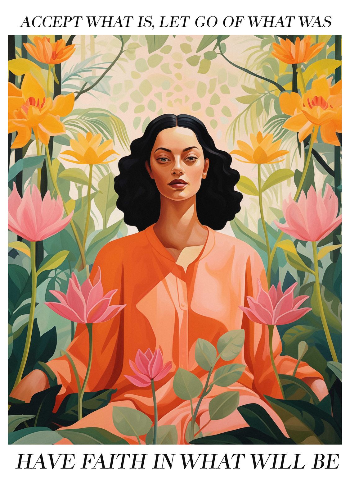 Poster - Blomster Meditation