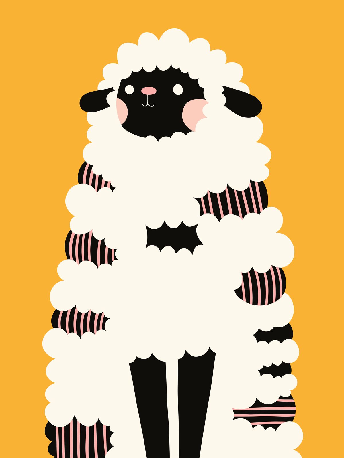 Poster - Fårillustration