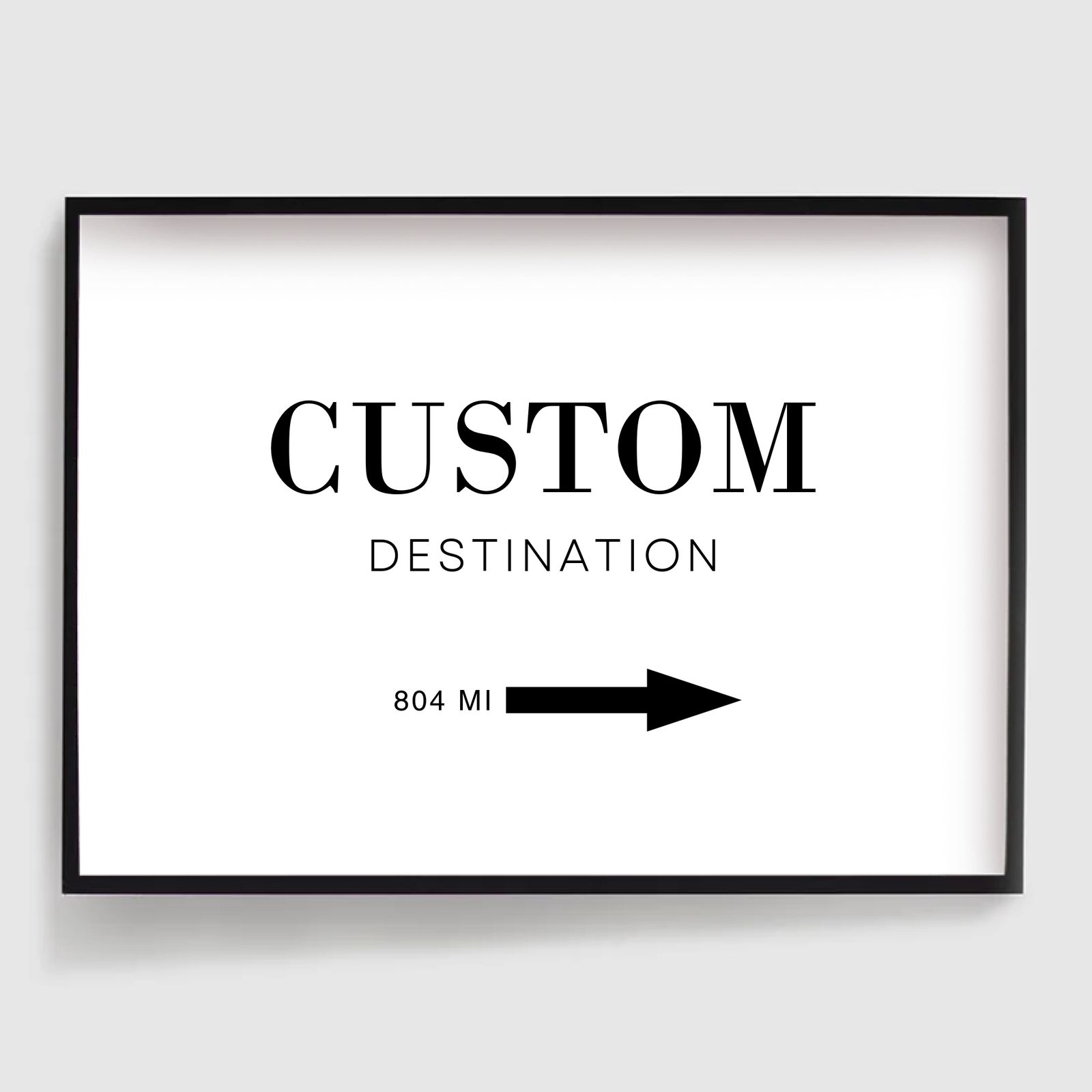 Personlig Poster - Anpassad Destination