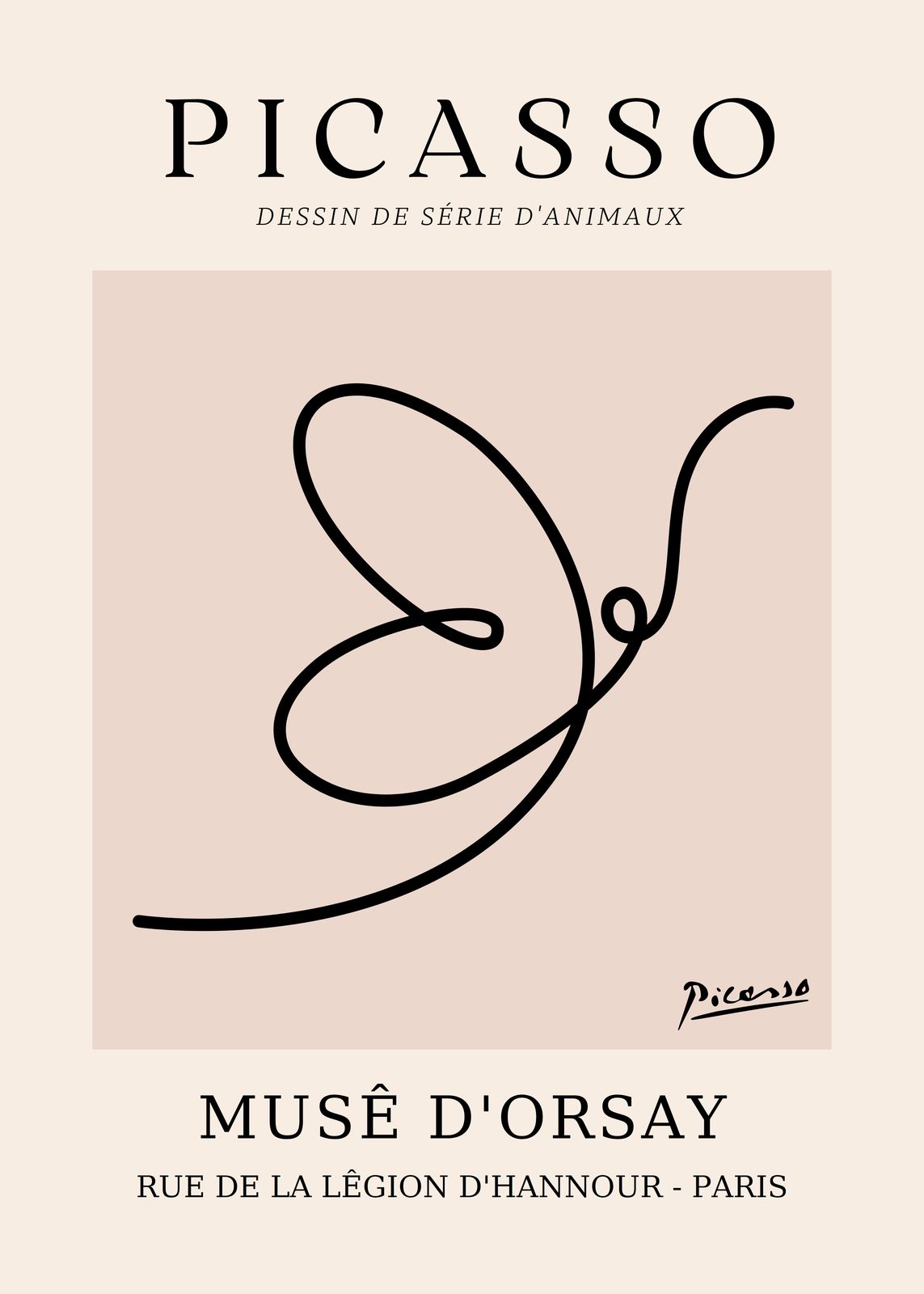 Poster - Picassoteckning