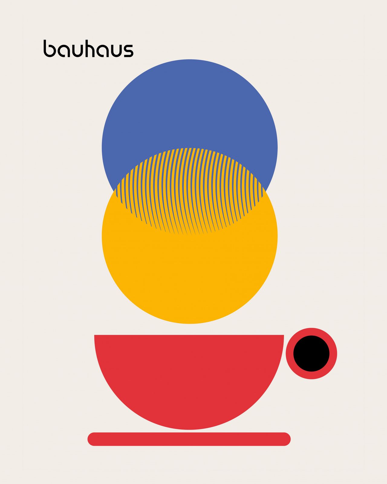 Poster - Bauhaus Geometrisk Design