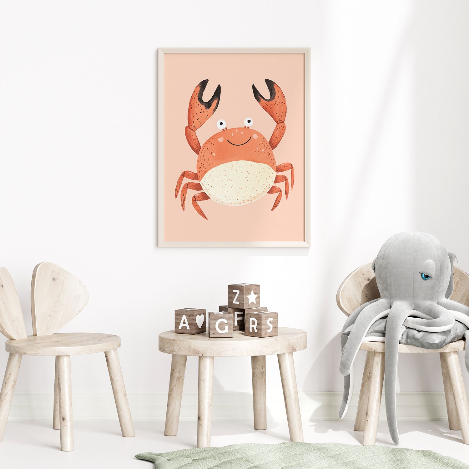 Poster - Krabstillustration