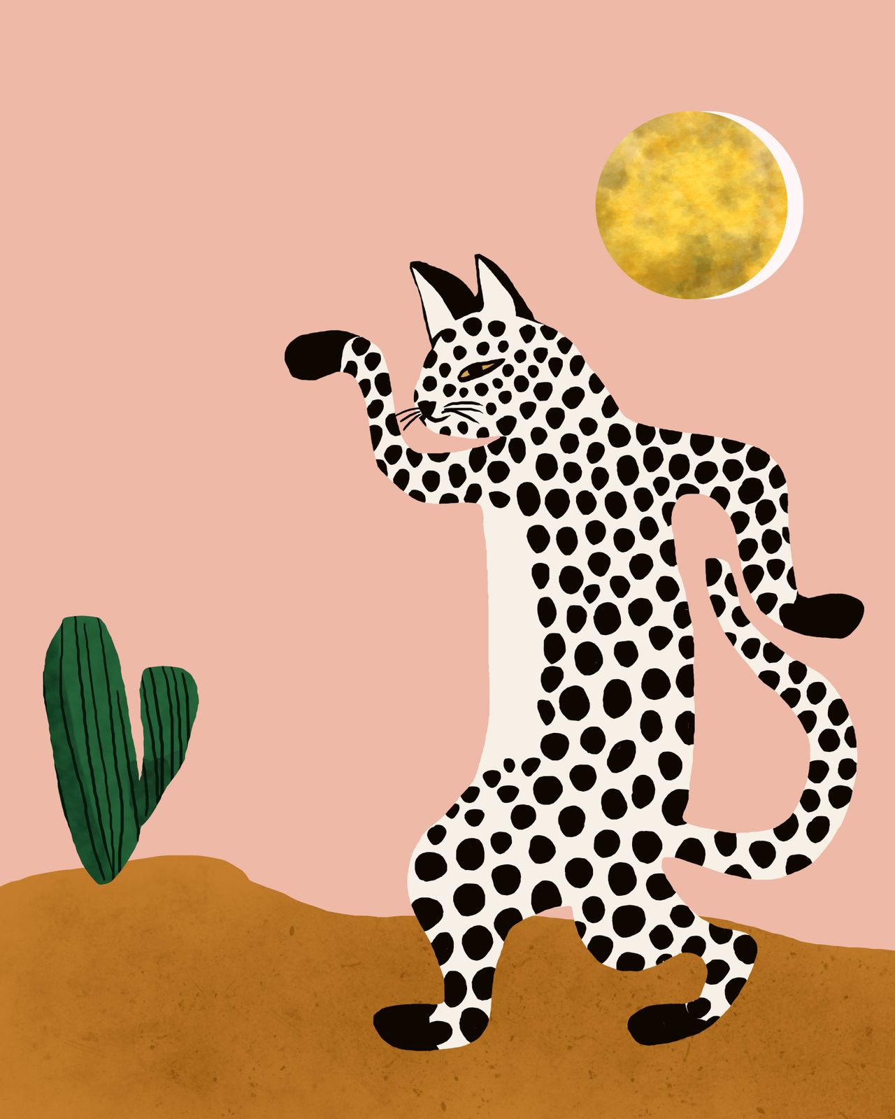 Poster - Dansande Leopard