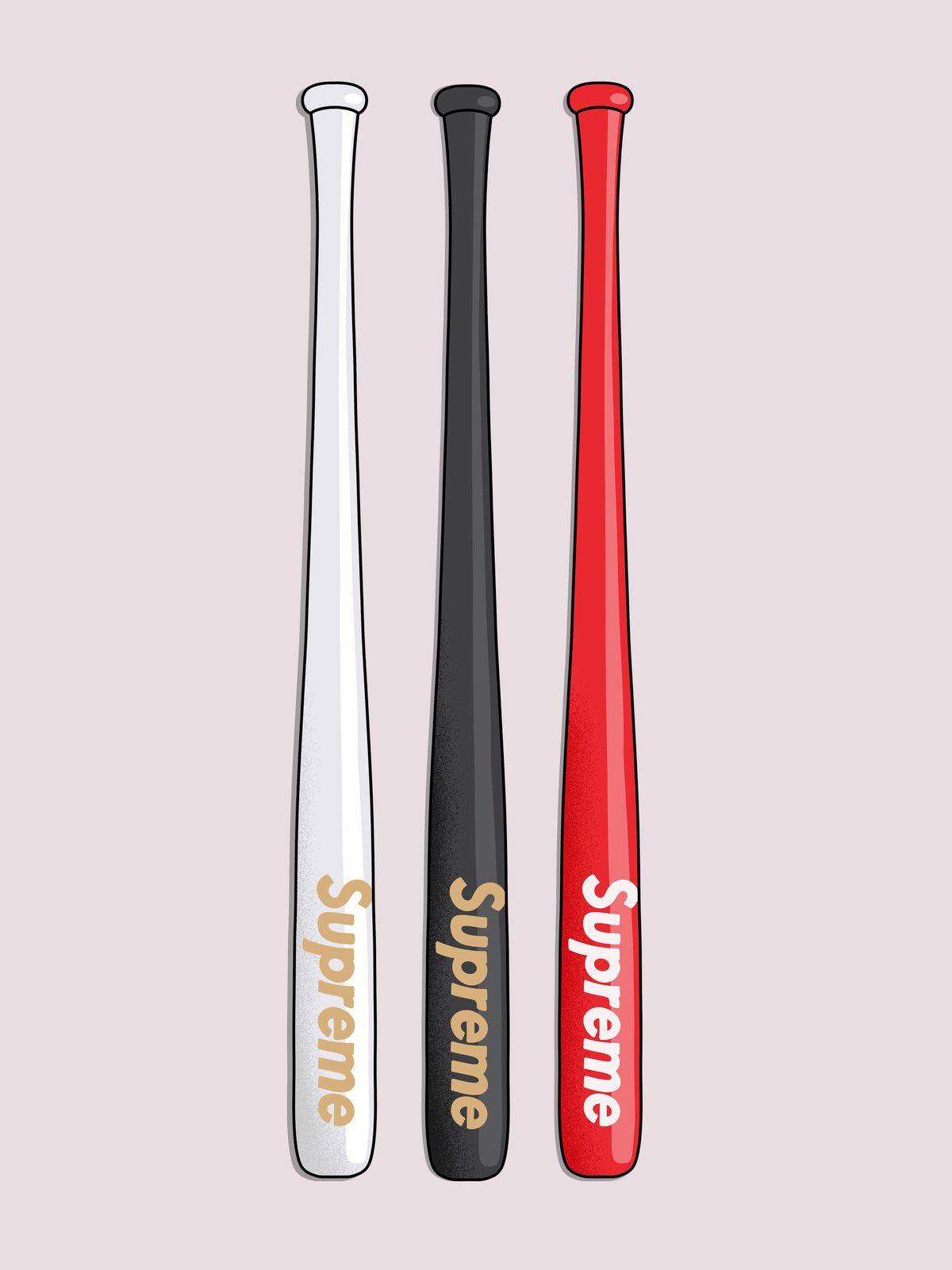 Affisch - Supreme Baseballträn