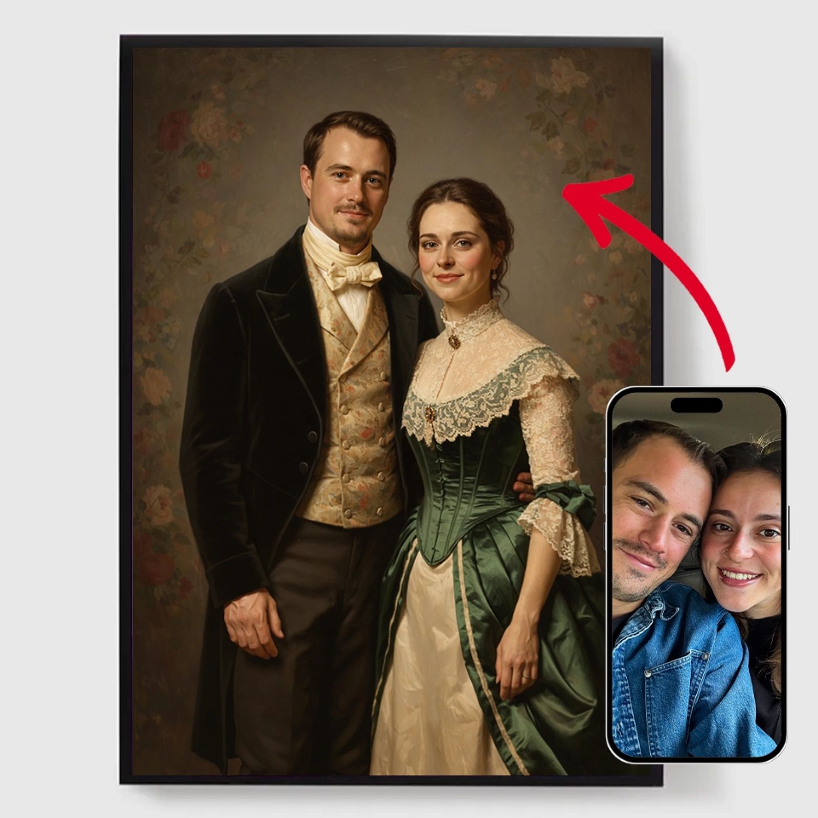 Personlig Poster - Elegant Historisk Porträtt - AI Poster