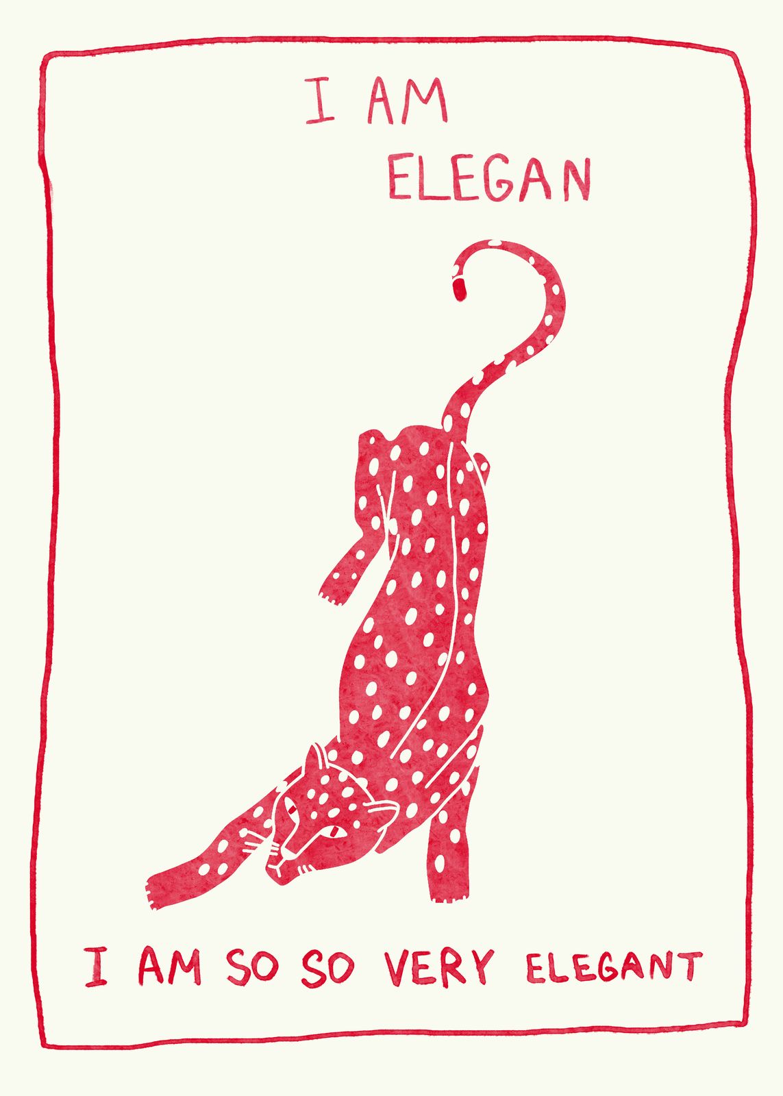 Poster - Jag är Elegant