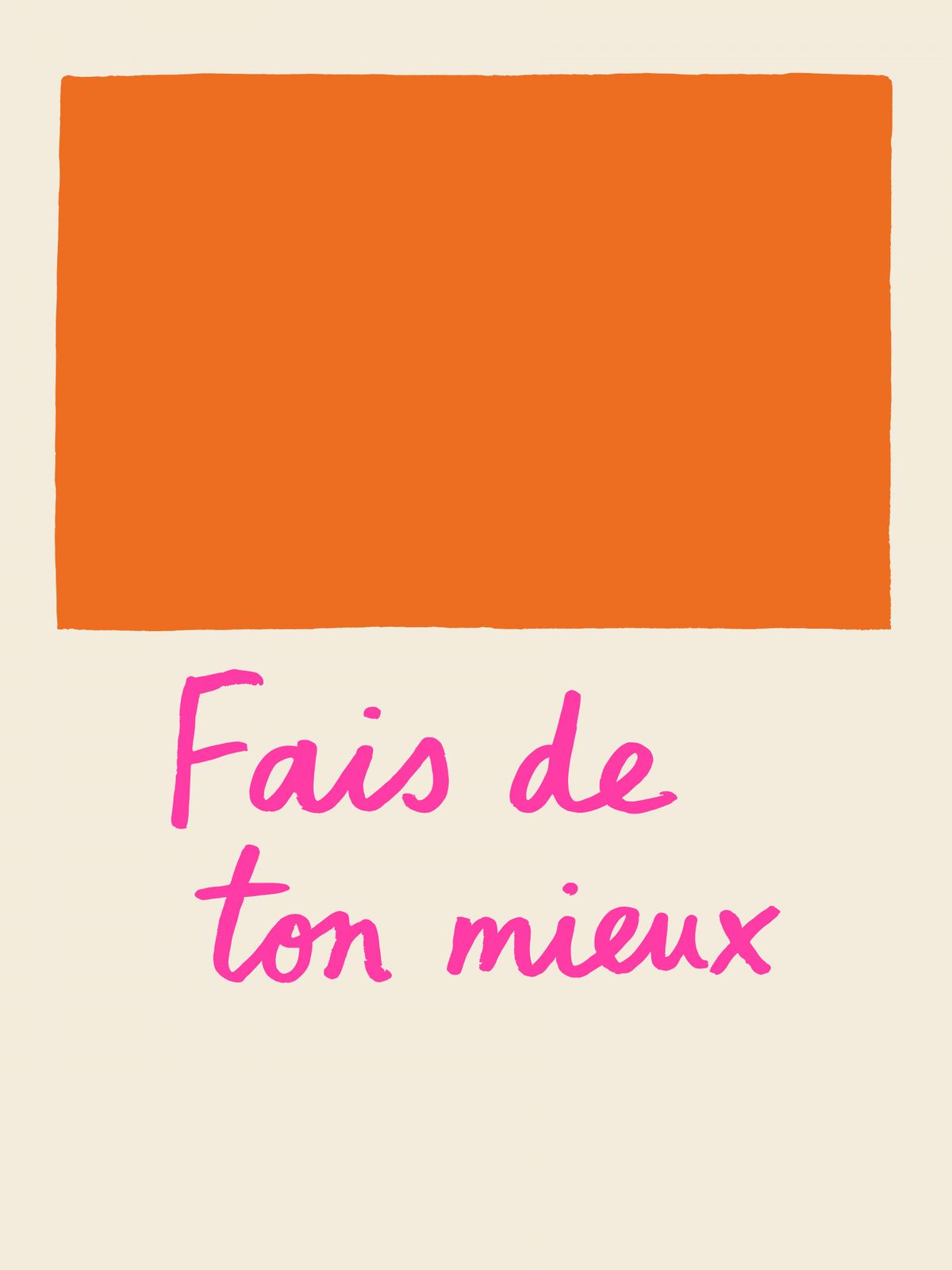 Poster - Fais de ton mieux