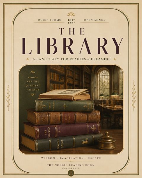 Poster - Biblioteket Fristad