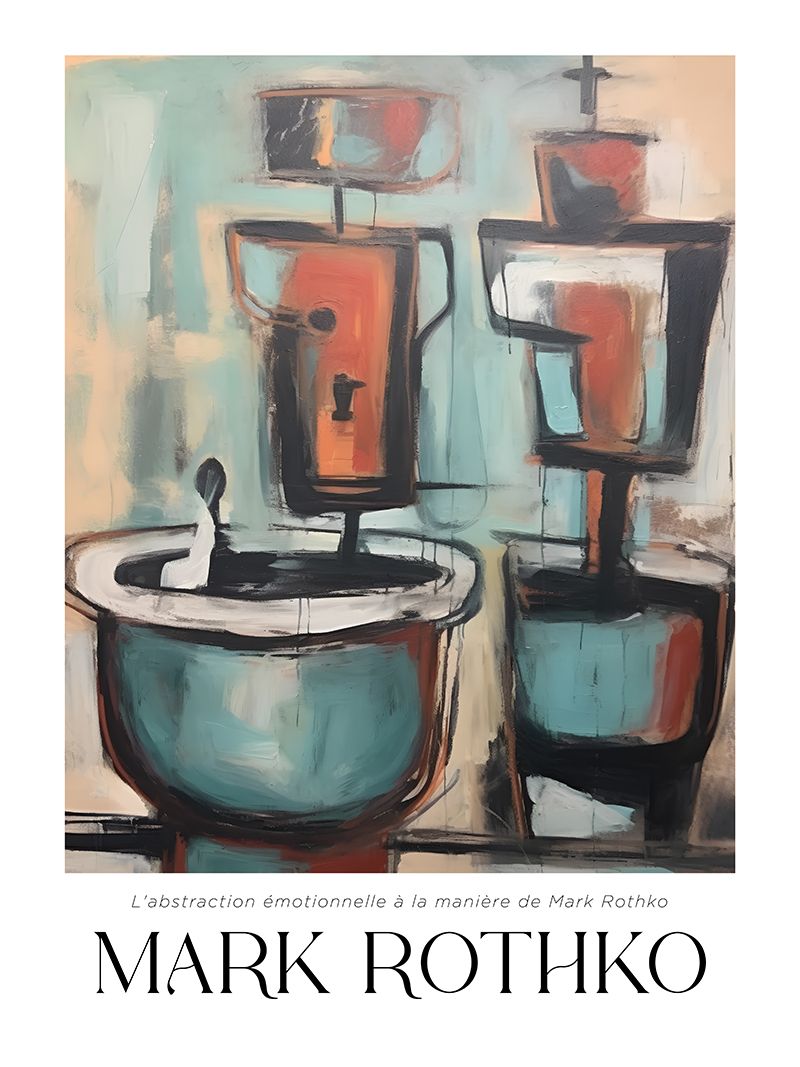 Poster - L'abstraction émotionnelle par Mark Rothko