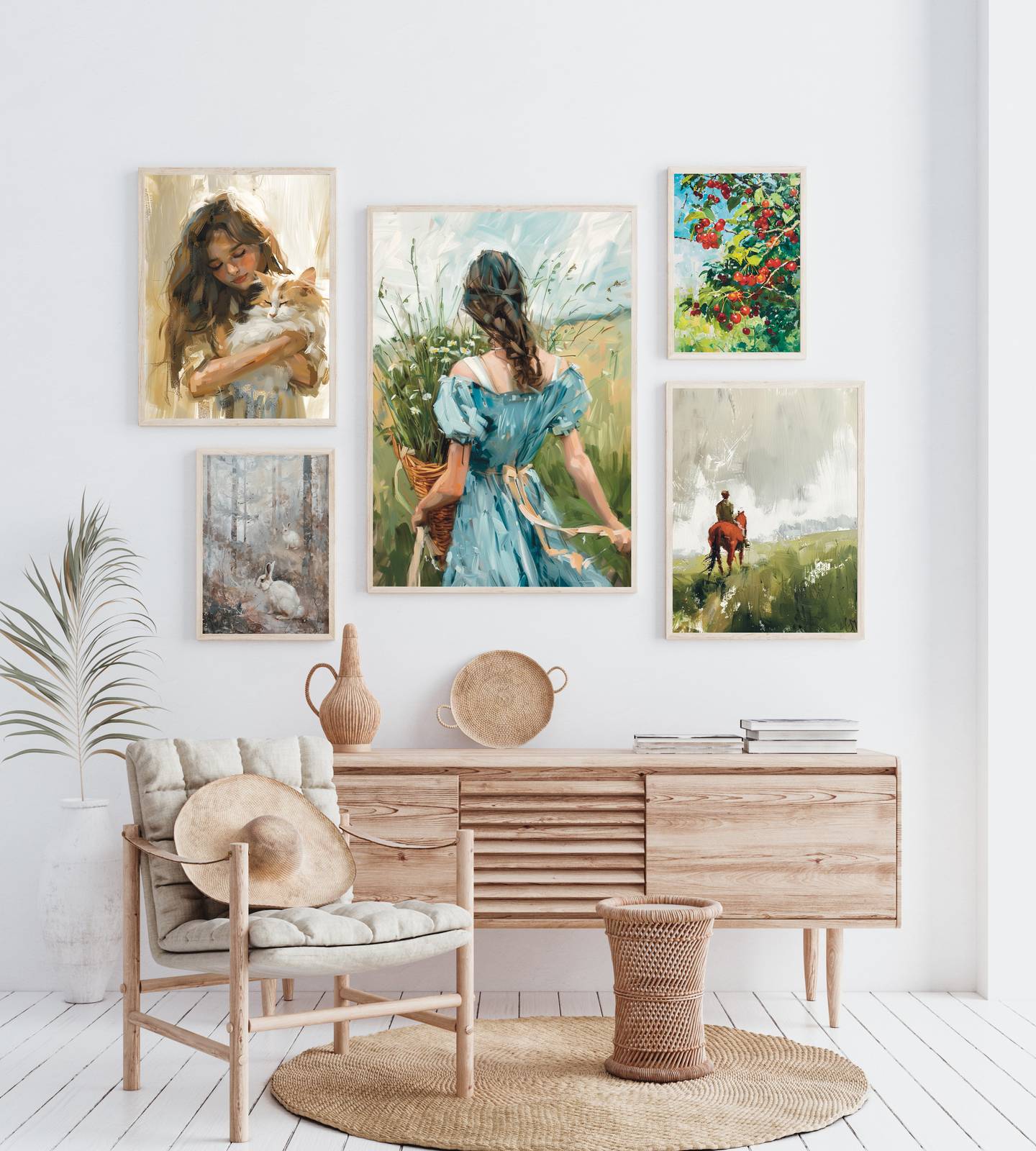 Poster - Eklektisk Konstsamling / Set av 6