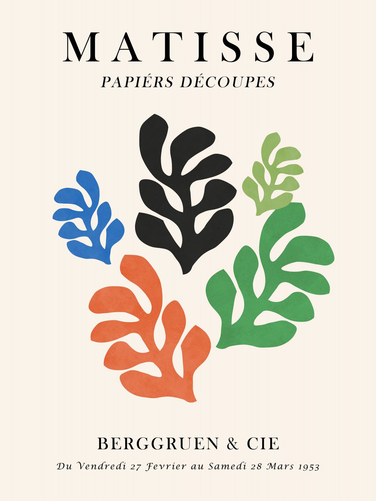 Poster - Matisse Papiérs Découpes