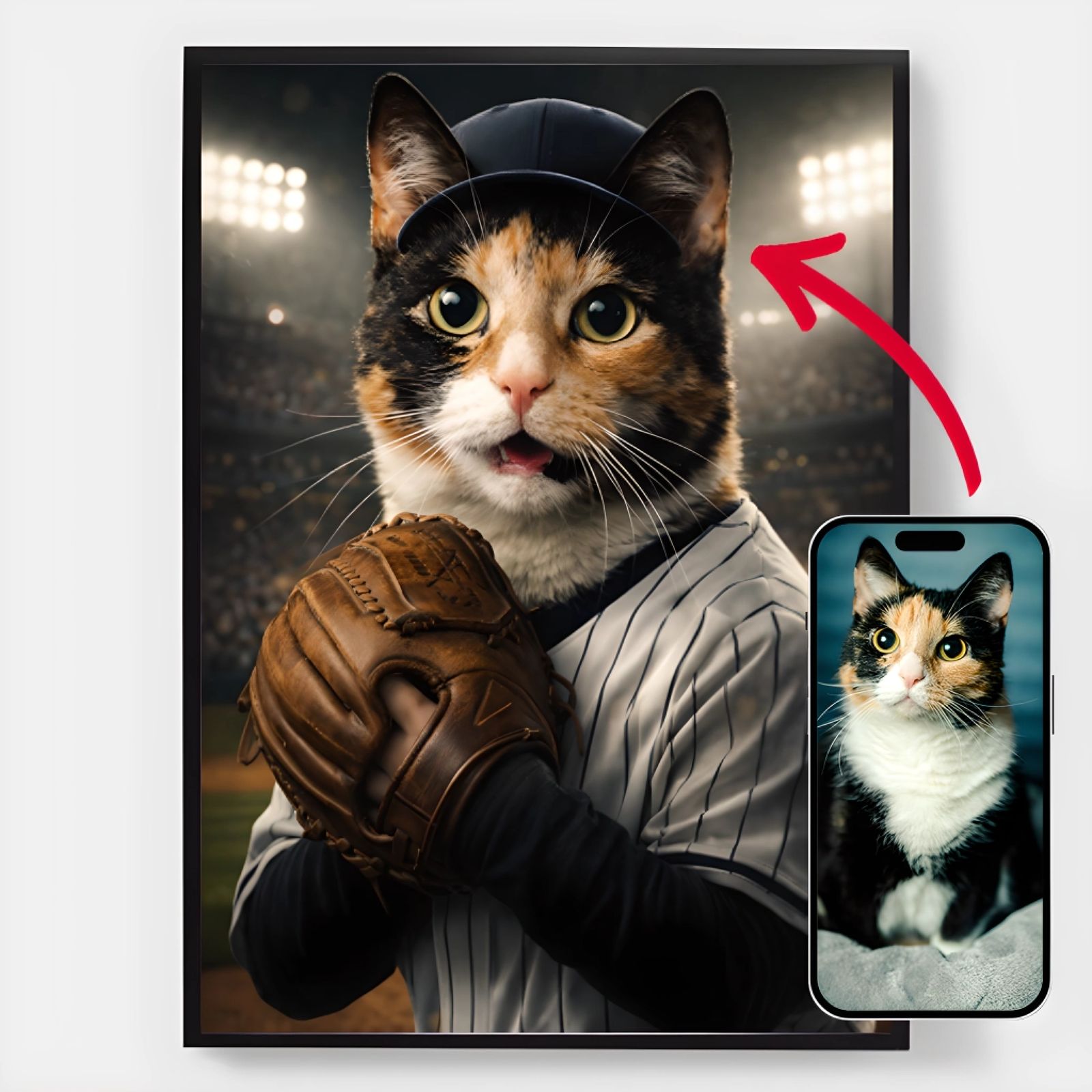 Personlig Poster - Baseball-husdjuret - AI Poster