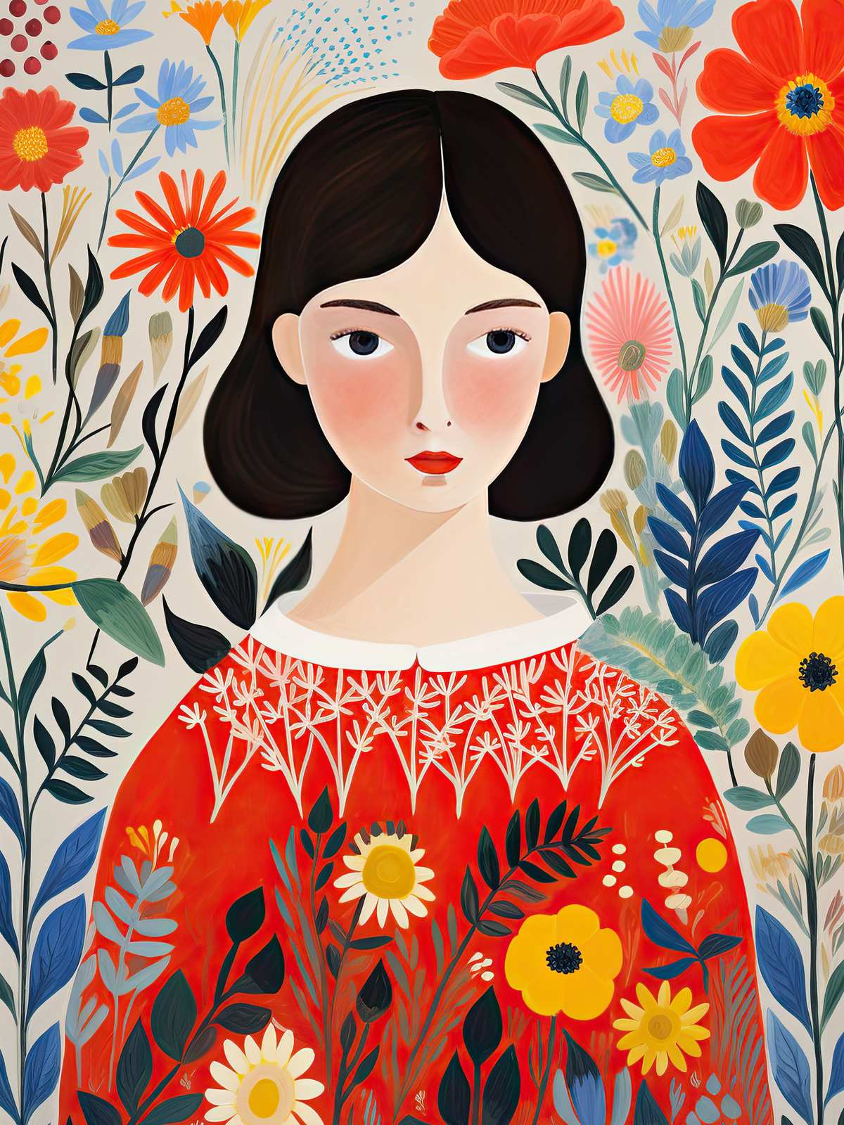 Poster - Blomsterporträtt