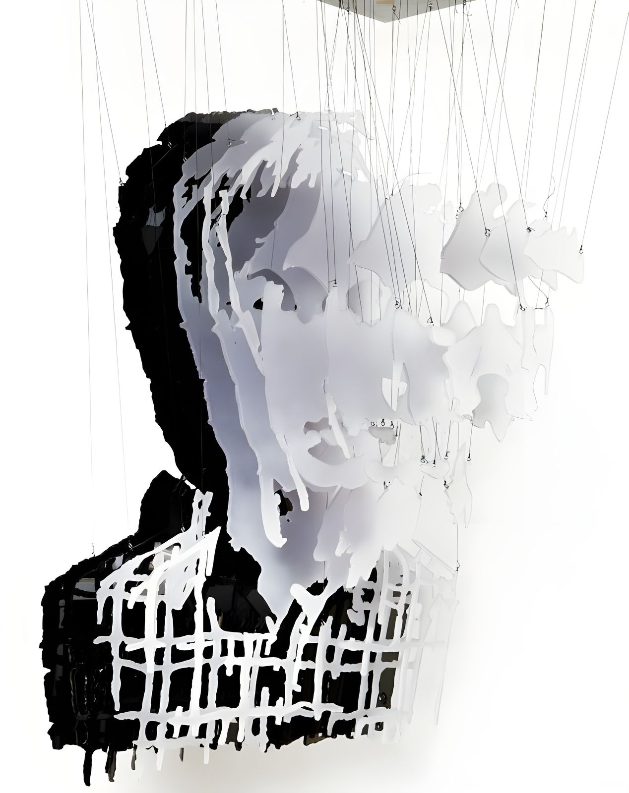 Poster - Abstrakt ansikte konstverk