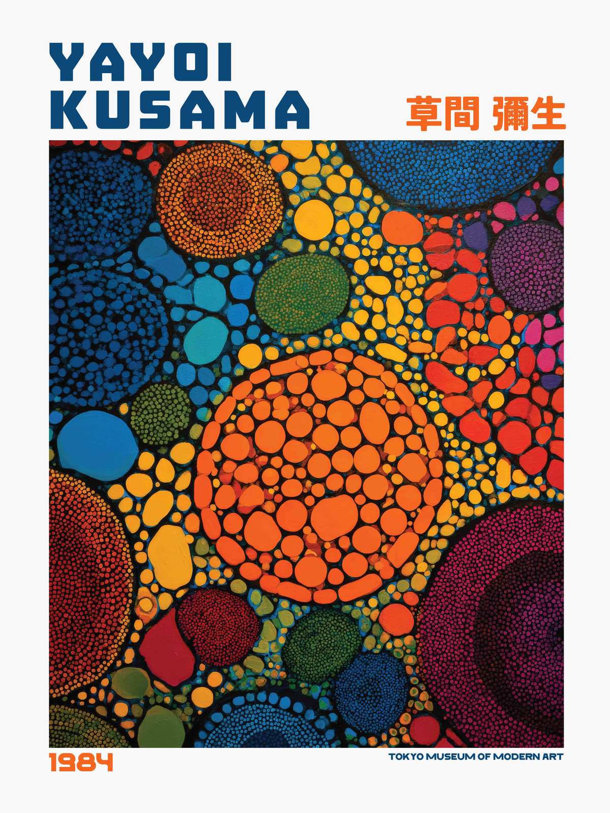 Poster - Yayoi Kusama Prickig Konst