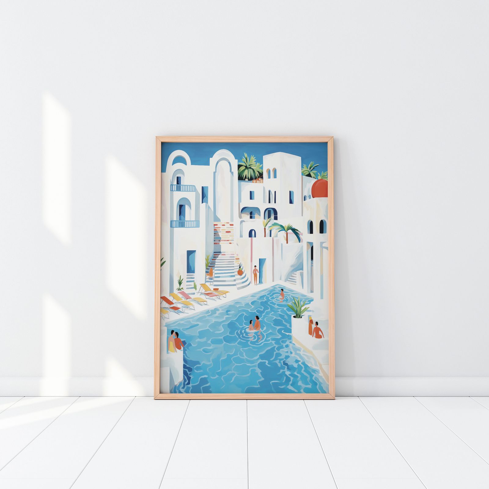 Poster - Medelhavs Poolside