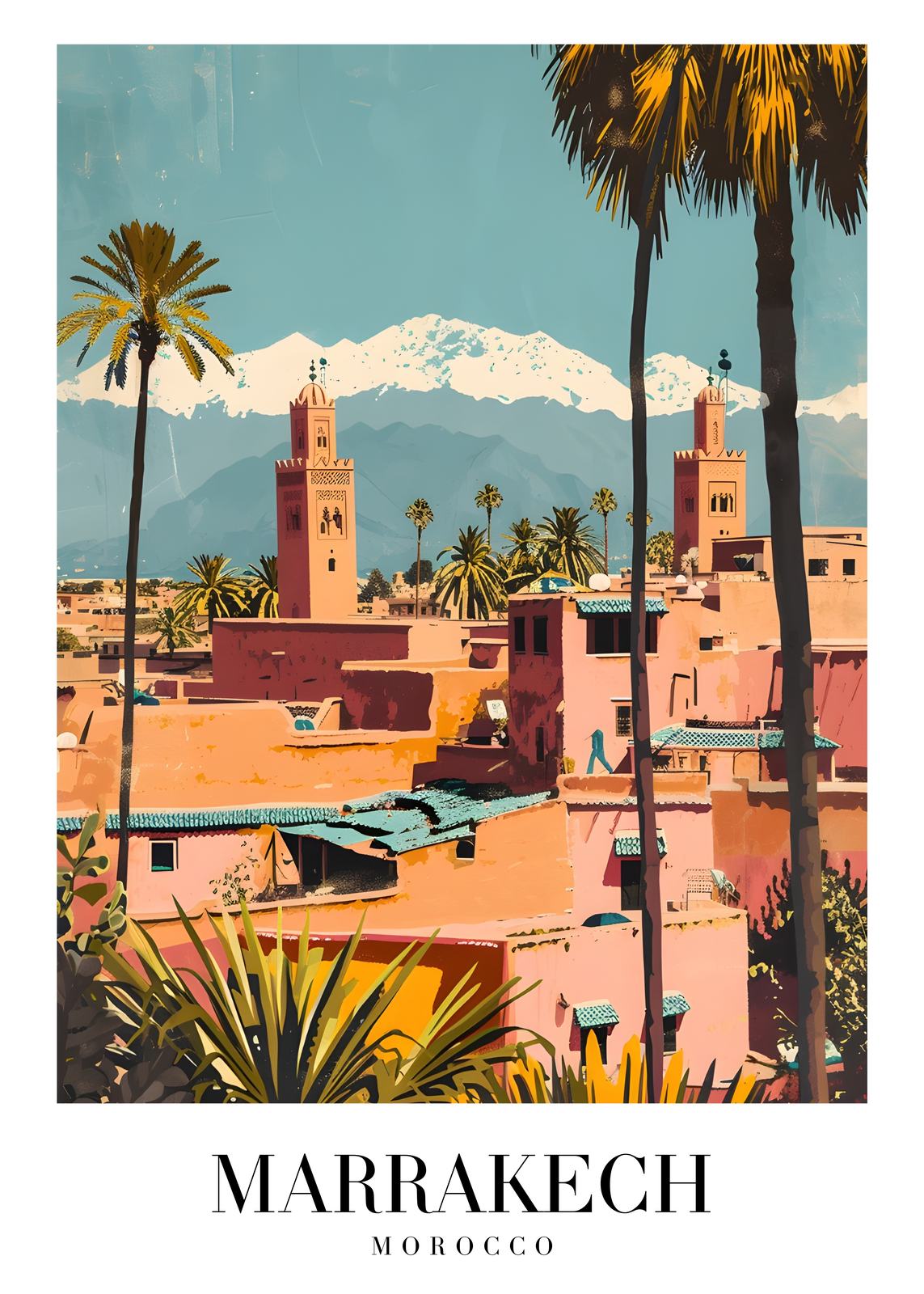 Poster - Marrakech Marocko